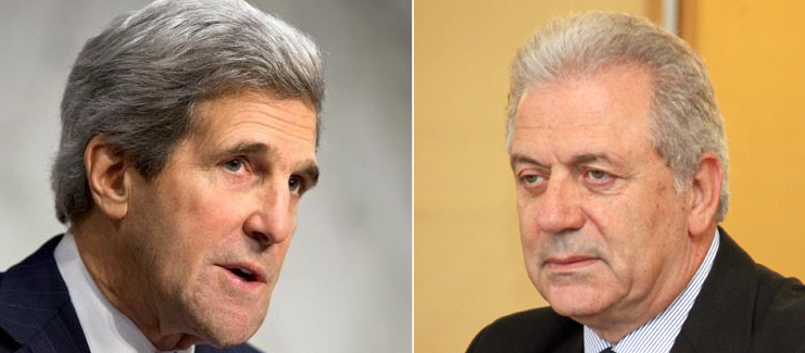 Τηλεφωνική επικοινωνία Αβραμόπουλου-Κέρι