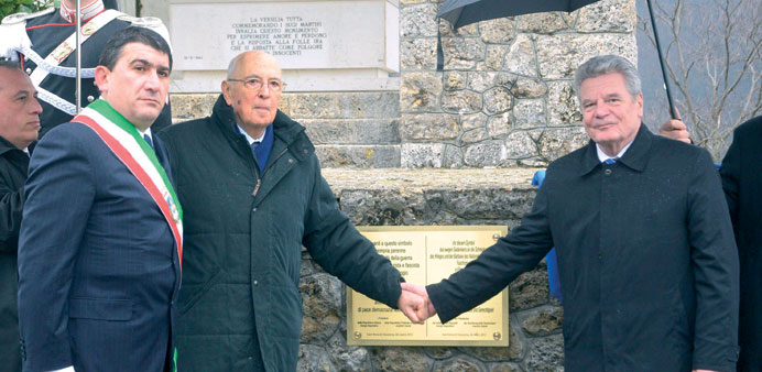 Γκάουκ και Ναπολιτάνο τίμησαν τα θύματα των SS