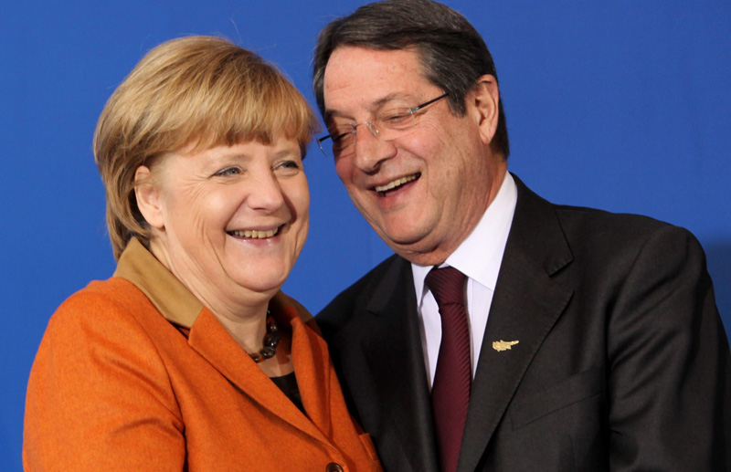 Η Μέρκελ μίλησε με τον Αναστασιάδη