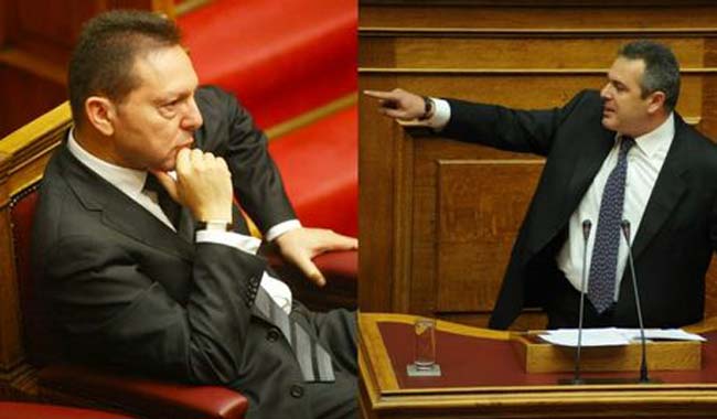 Ο Στουρνάρας ενημερώνει τον Καμμένο