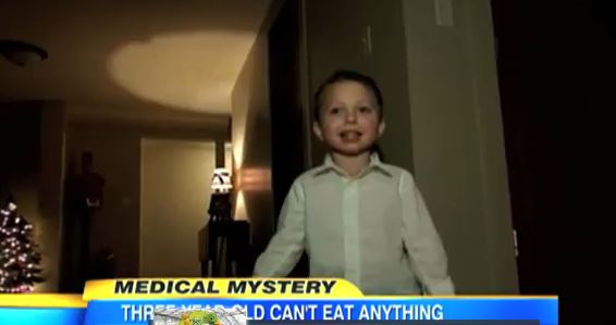 Είναι 3 ετών και δεν μπορεί να φάει τίποτα