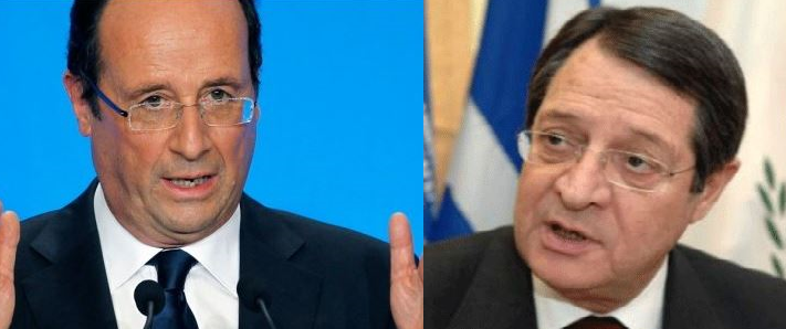 Τη στήριξη του Ολάντ ζήτησε ο Αναστασιάδης