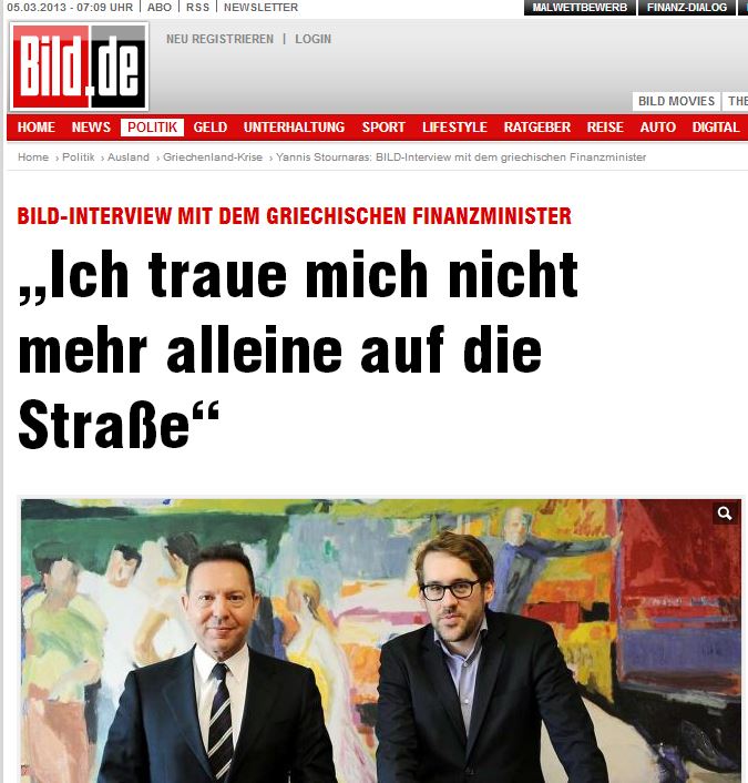 Στουρνάρας: Δεν τολμώ να βγω απ’ το σπίτι μου