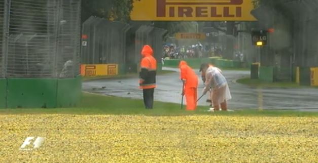 Tώρα-Καταρρακτώδης βροχή στη Μελβούρνη, “αργούν” τα δοκιμαστικά