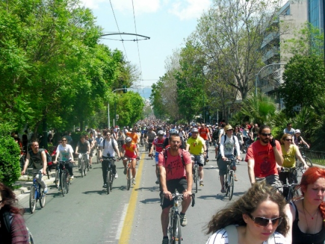 Αντιρατσιστική ποδηλατοπορεία στην Αθήνα