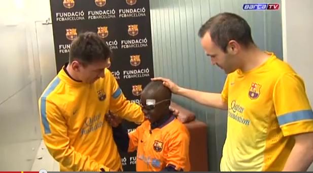 ΒΙΝΤΕΟ- Είδε την Μπαρτσελόνα με τα μάτια της ψυχής