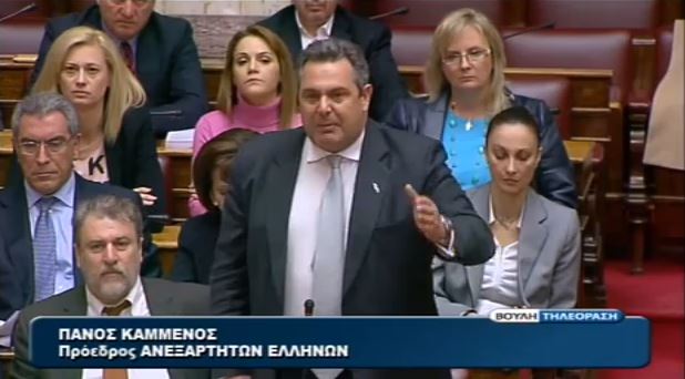 ΒΙΝΤΕΟ-Καμμένος:Το μόνο “ναι” ήταν του Στουρνάρα