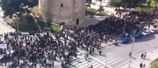 ΒΙΝΤΕΟ-Στην πλατεία Λευκού Πύργου η πορεία