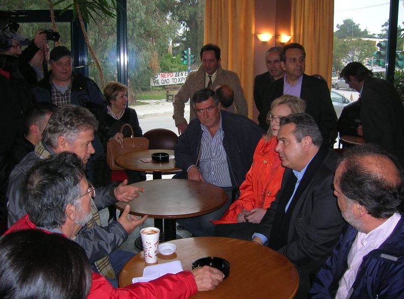 ΦΩΤΟ-Ο Καμμένος στην Ιερισσό