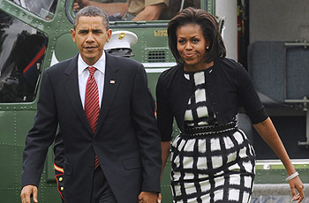Το ζεύγος Ομπάμα επισκέφθηκε τους τραυματίες