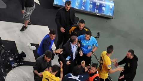 AEK-Προπόνηση με αστυνομία