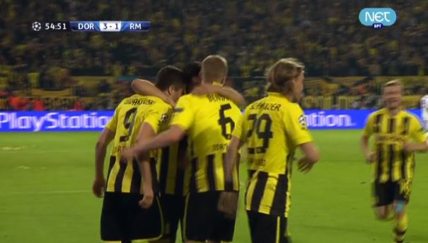 Live: Ντόρτμουντ – Ρεάλ 3-1 (55’)