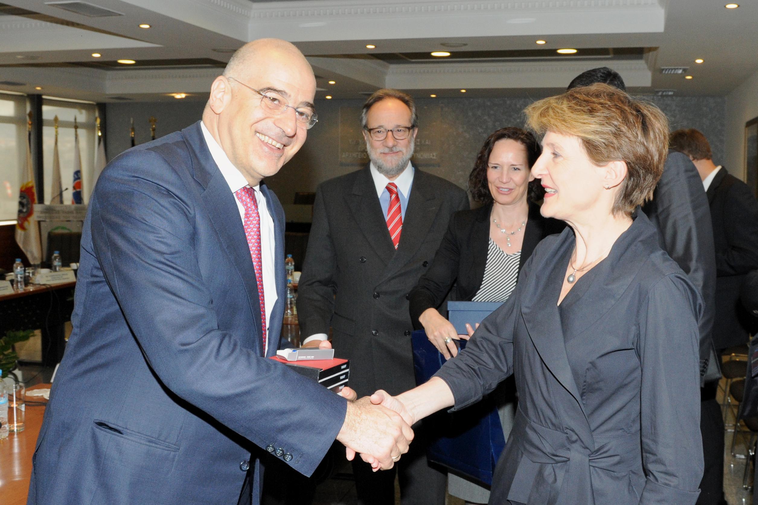 Συνάντηση Δένδια με Sommaruga