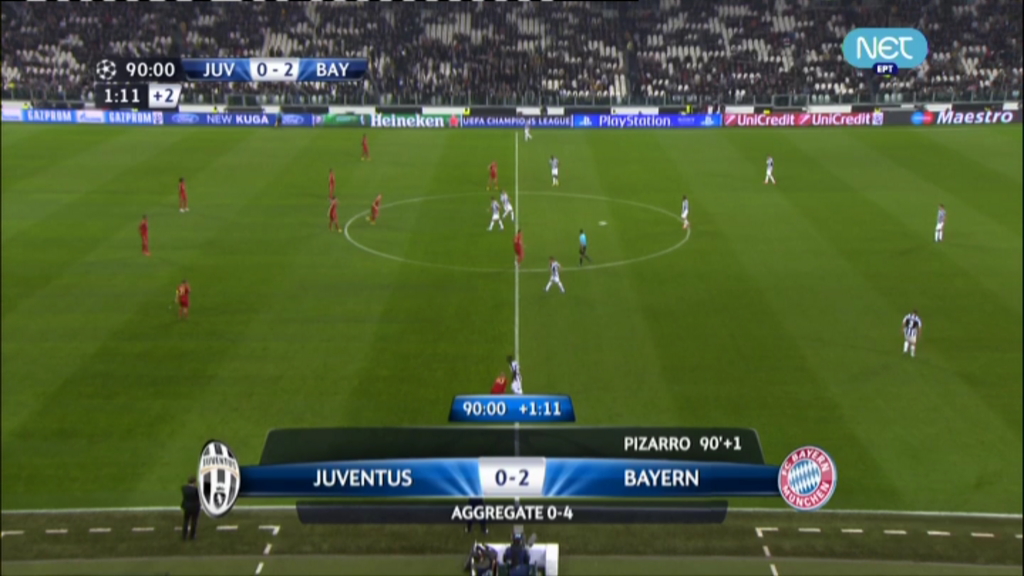 Τελικό:Γιουβέντους-Μπάγερν 0-2