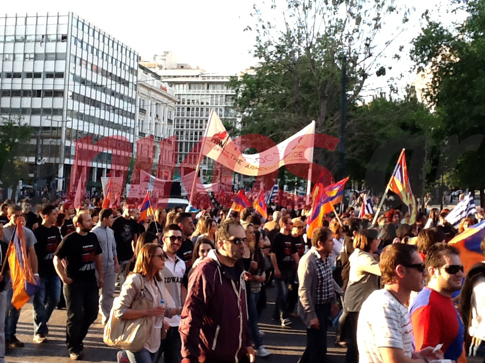 ΒΙΝΤΕΟ-Πορεία Αρμενίων στο Σύνταγμα