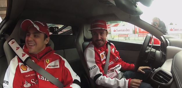ΒΙΝΤΕΟ:Ο Αλόνσο, ο Μάσα και μία Ferrari 458