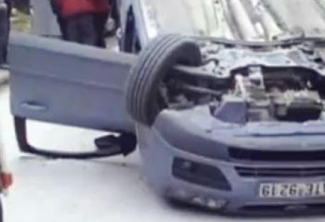 ΒΙΝΤΕΟ-Αναποδογύρισε Ι.Χ στην Ηγουμενίτσα