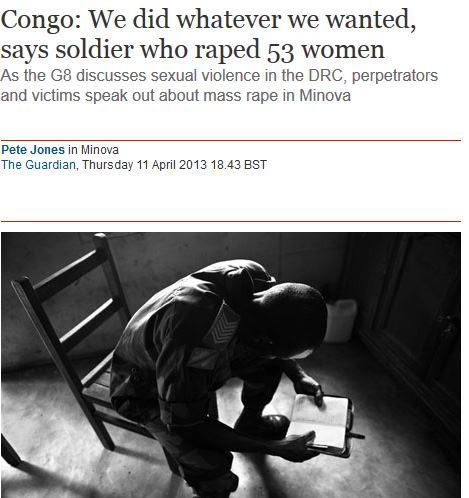 «Έχω βιάσει 53 γυναίκες και μωρά»