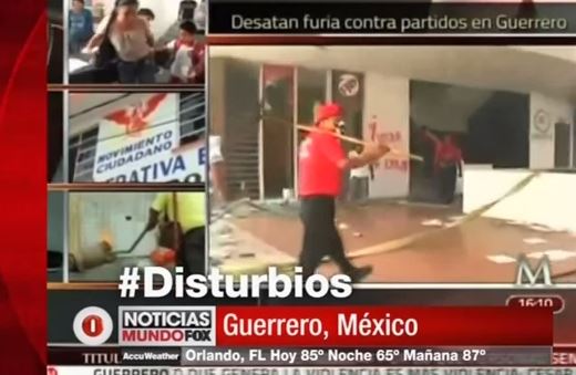 BINTEO-Mεξικό: Εκπαιδευτικοί καταστρέφουν γραφεία κομμάτων