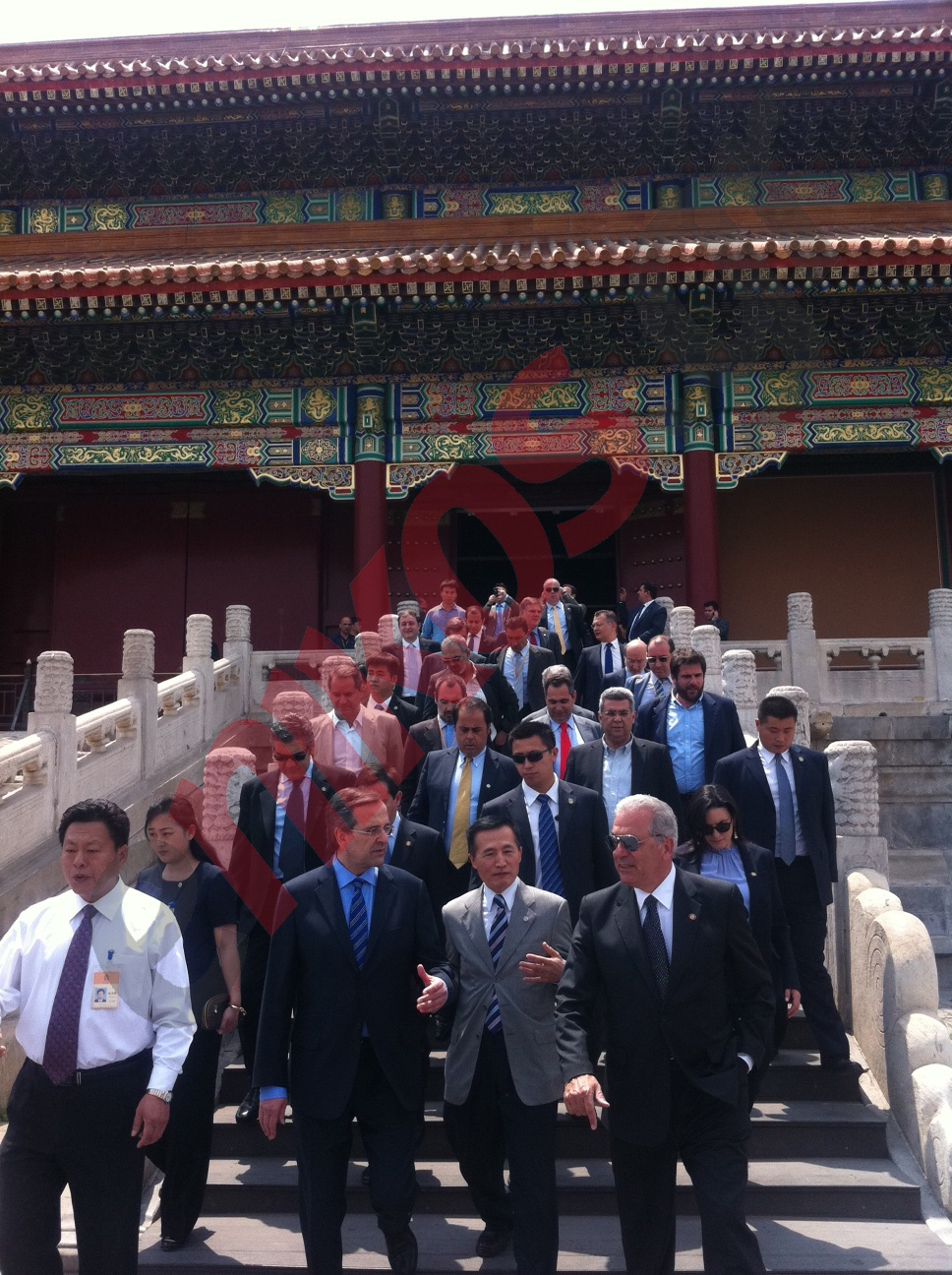 ΦΩΤΟ-O Σαμαράς στην Απαγορευμένη Πόλη