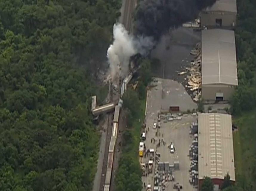 ΗΠΑ:Έκρηξη από εκτροχιασμό τρένου