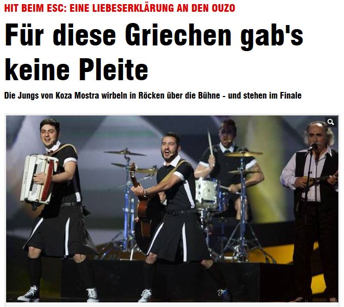 Η Bild κρίνει τους Koza Mostra και τον Αγάθωνα