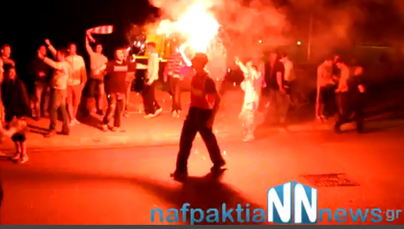 ΒΙΝΤΕΟ-Το τρόπαιο «τρέλανε» τη Ναύπακτο