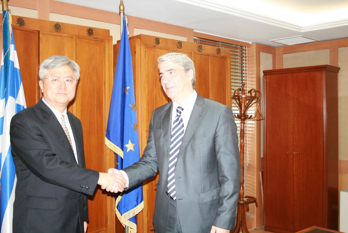 ΦΩΤΟ-Ο Κεδίκογλου με τον Κινέζο ομόλογό του