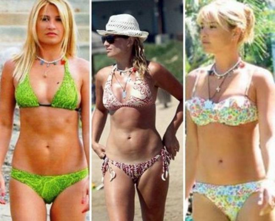 ΦΩΤΟ-Οι εμφανίσεις της Σκορδά στην παραλία