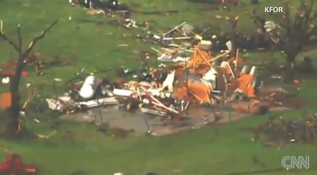 Οι καταστροφές στην Οκλαχόμα