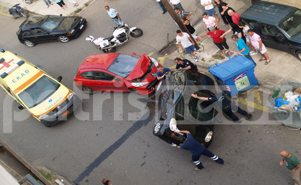 Τροχαίο στο κέντρο του Πύργου