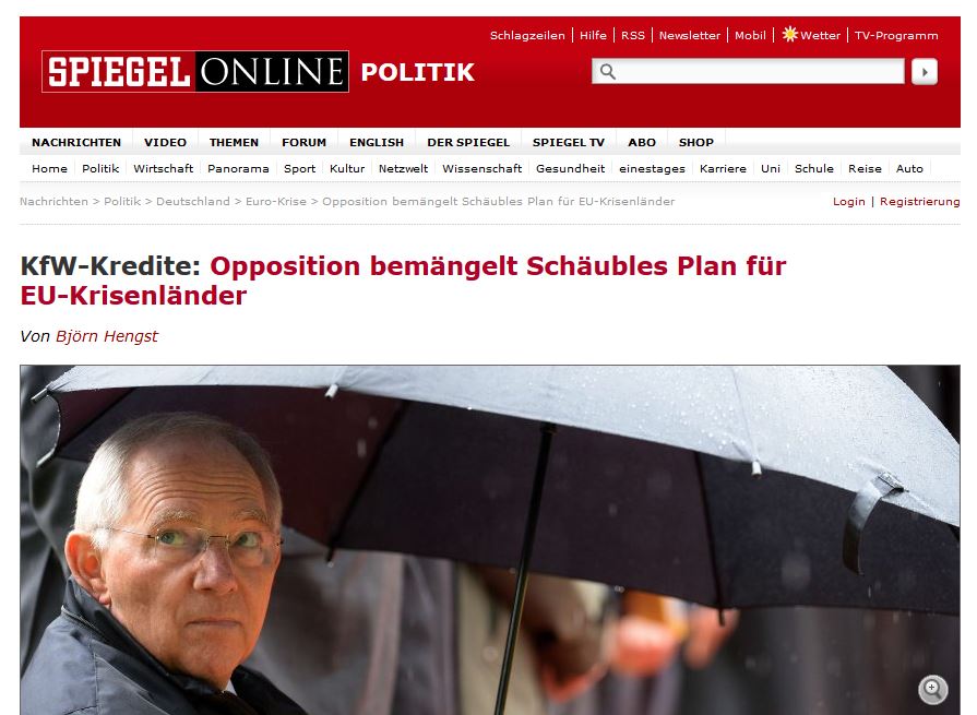 Αντιδρούν στην πρόταση του Σόιμπλε