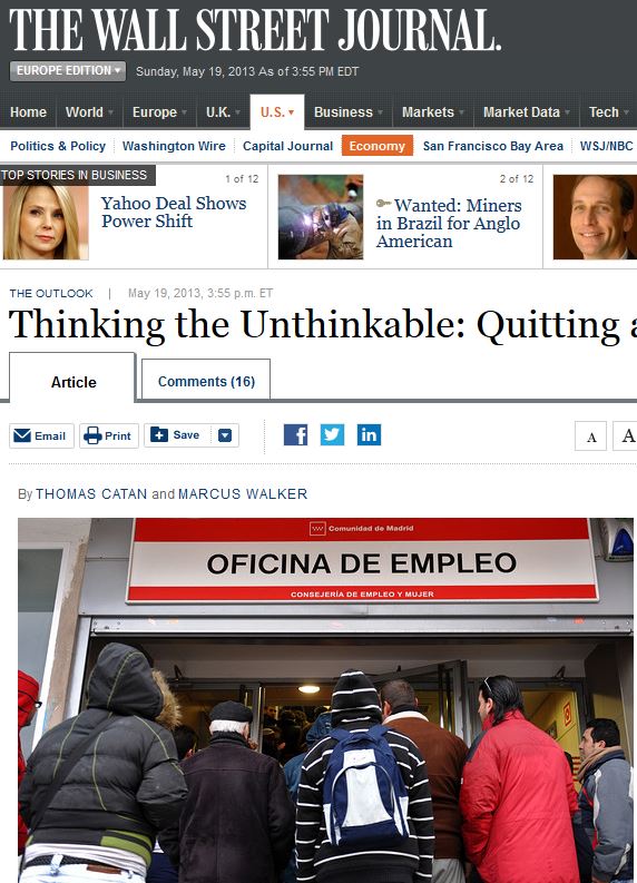 WSJ: “Το Grexit θα έρθει από τον λαό”