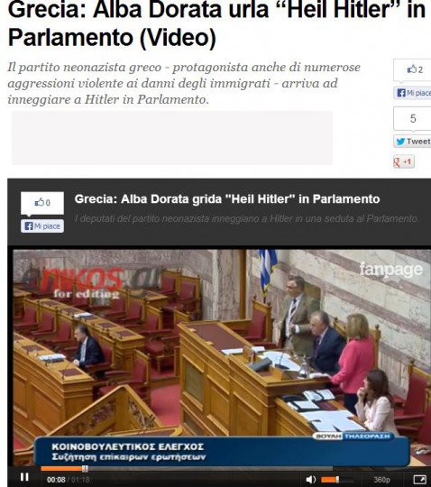 Το “Χάιλ Χίτλερ” στον διεθνή Τύπο από το βίντεο του enikos.gr