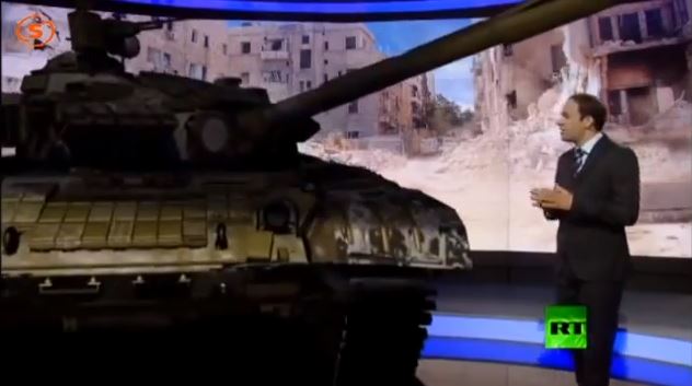 ΒΙΝΤΕΟ- Τανκ σε στούντιο ειδήσεων