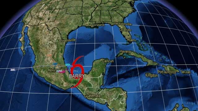 ΗΠΑ:Η καταιγίδα Μπάρι στο Μεξικό