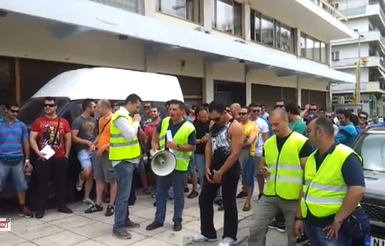 ΒΙΝΤΕΟ-Αστυνομικοί διαμαρτύρονται για τις Σκουριές