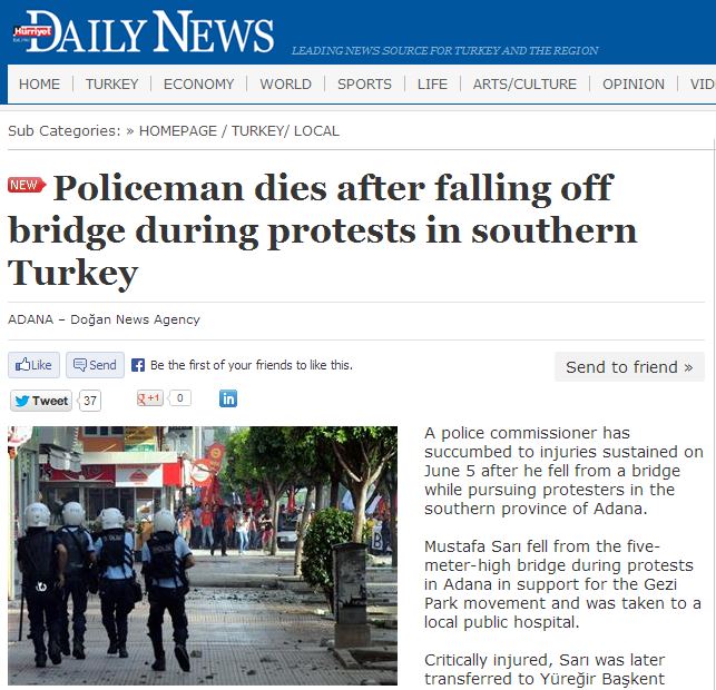 Νεκρός αστυνομικός στην Τουρκία