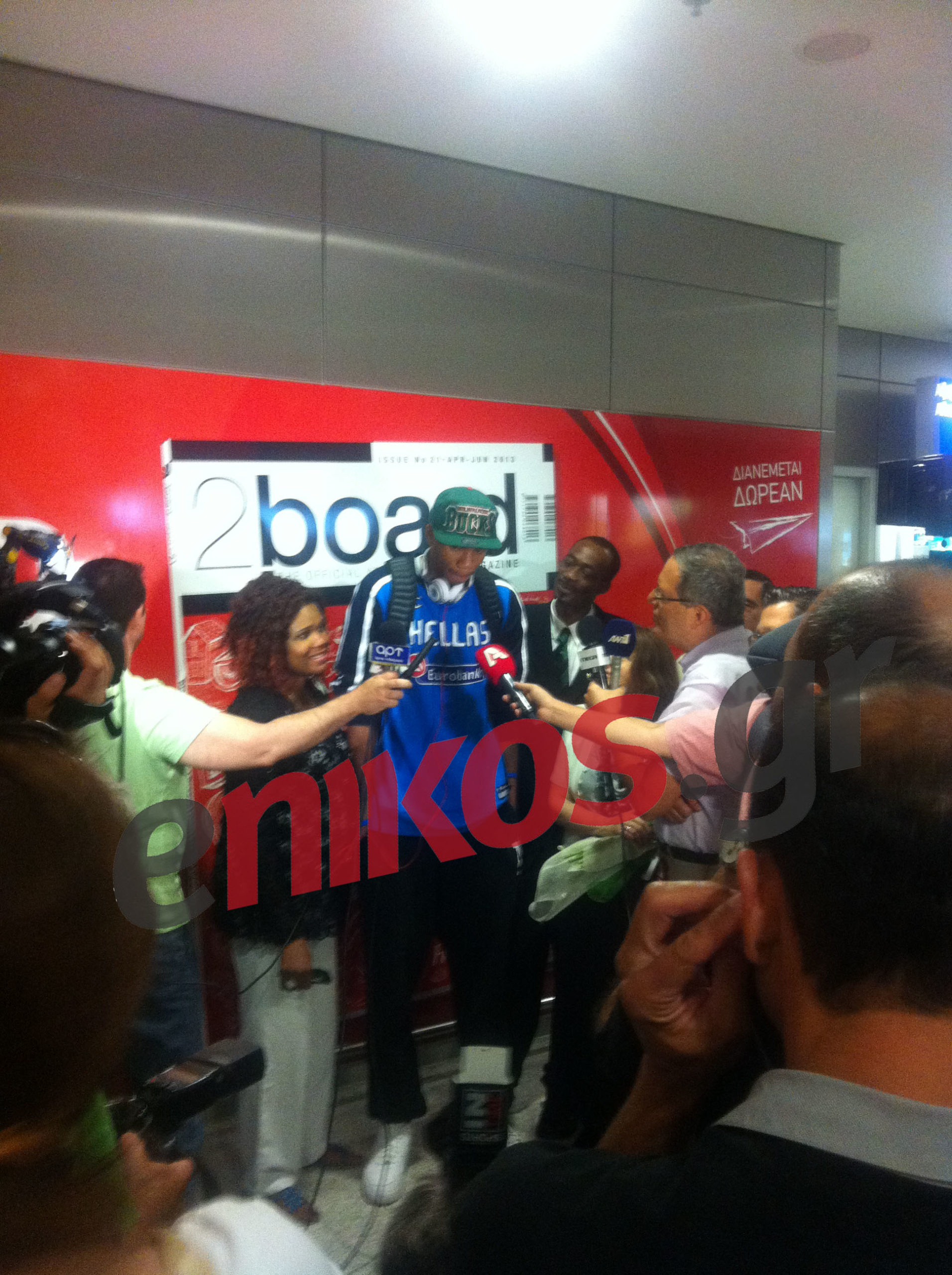 ΦΩΤΟ-Η άφιξη του Αντετοκούνμπο