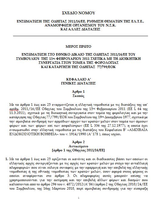 Το ν/σ για το “εξπρές” άνοιγμα λογαριασμών