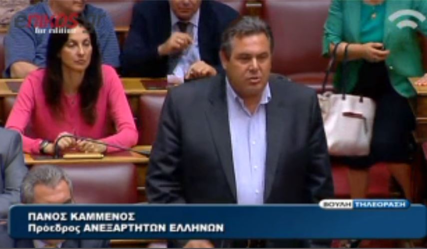 ΒΙΝΤΕΟ-Καμμένος:Καταλύεται και το δικαίωμα της συζήτησης