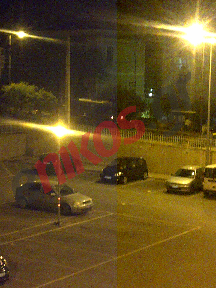 ΦΩΤΟ-Κλούβα των ΜΑΤ έξω από το κτίριο της ΕΡΤ στην Κατεχάκη