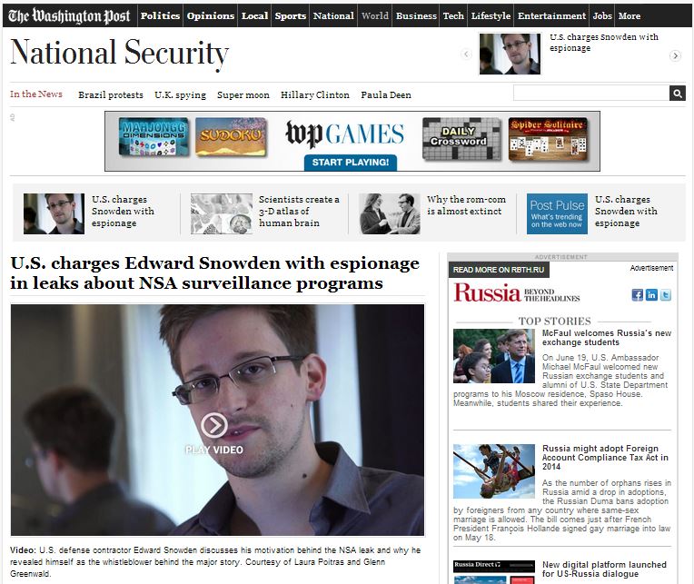 Αποκάλυψε το PRISM και κατηγορείται για κατασκοπία