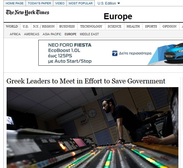 Τα αμερικανικά ΜΜΕ για τις εξελίξεις στην Ελλάδα