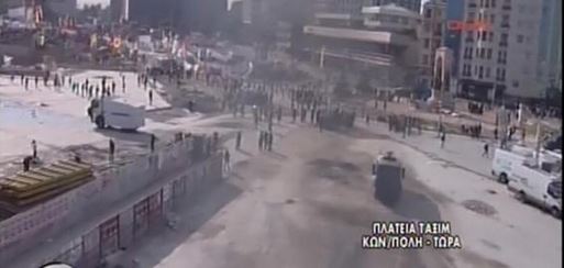 Επεισόδια και πάλι στην πλατεία Ταξίμ