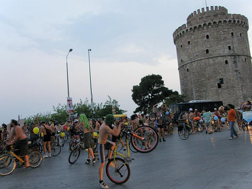 Θεσσαλονίκη-Γυμνοί με ποδήλατο