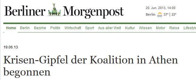 “Το αποκορύφωμα της κυβερνητικής κρίσης”