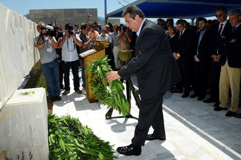 Ο Καμμένος στο Δίστομο