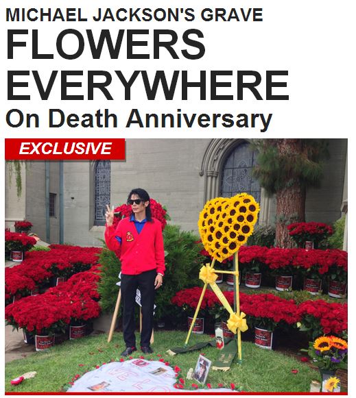 ΦΩΤΟ – 10.000 τριαντάφυλλα στον τάφο του Jackson