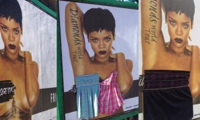 Δουβλίνο:Ντύνουν τη… γυμνή Rihanna